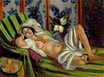 Henri Matisse Werke - Odalisque mit Magnolias nude 1923 abstrakter Fauvismus Henri Matisse